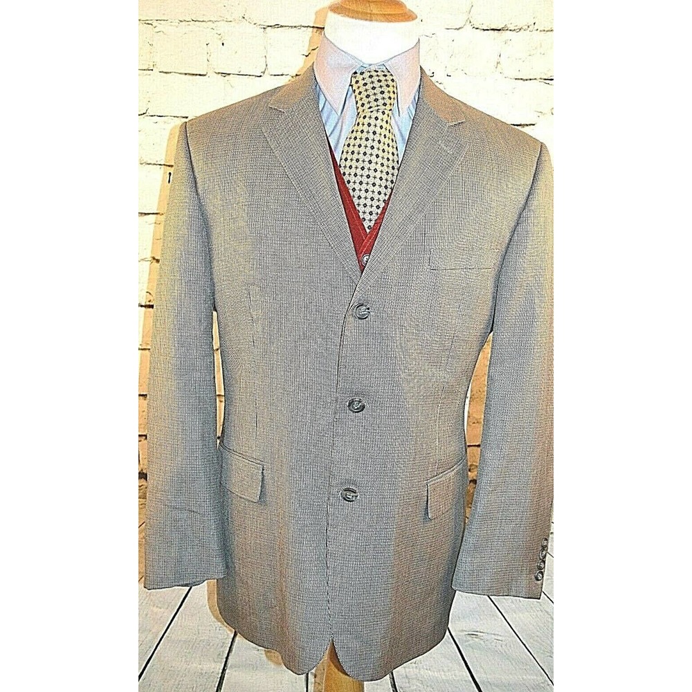 Gianfranco Ruffini Men's Silk Wool Blend 3 Button Sport Coat 42 Regular Jacket